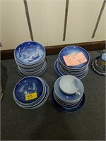 LARGE LOT OF BNG PLATES & OTHER ASSTD BLUE PLATES