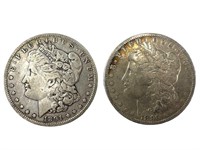 1891 O VF, 1896 O VF Morgan Silver dollars