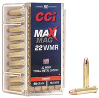 CCI 0023 MaxiMag  22 WMR 40 gr 1875 fps Total Meta