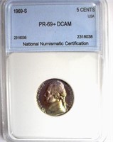 1969-S Nickel NNC PR-69+ DCAM