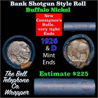 Buffalo Nickel Shotgun Roll in Old Bank Style 'Bel