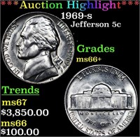 ***Auction Highlight*** 1969-s Jefferson Nickel 5c