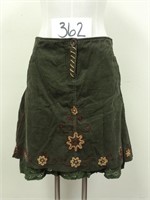 New Women's Peppe Peluso Corduroy Skirt - Medium