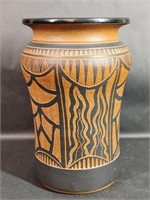 Hand Crafted Artist Signed Pottery Vase