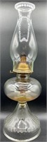 Vintage Clear Glass Oil Lamp Knob Moves