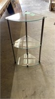 Glass Corner Table