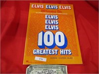 Elvis 100 greatest hits words, guitar chords book