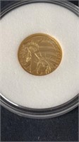 2016, 1/10oz (.24) gold coin NOT 100% GOLD