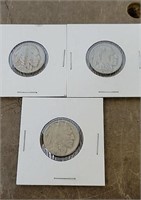 (3) Indian Head Nickels