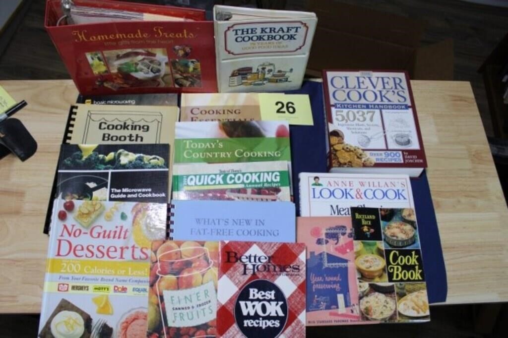 LARGE LOT OF COOKBOOKS