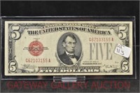 Lincoln $5 Federal US Note: