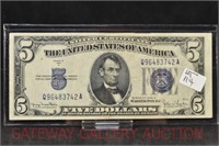 Lincoln $5 Silver Certificate:
