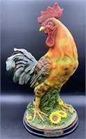 Ashley Belle Plastic Rooster Statue w/ Sound Box,