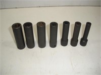 Snap-On 1/2 Drive Assorted Metric Deep Well Impact