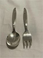 Silver Plate Baby Spoon & Fork