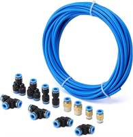 AIRTOON Air Hose Pipe Tube Kit 6mm OD with 1/4"