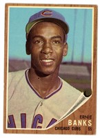 1962 Topps Ernie Banks Baseball Card #25