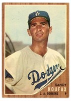 1962 Topps Sandy Koufax Baseball Card #5