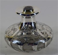 Sterling Silver Overlay Bottle