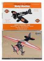 (2) Harley-Davidson Die Cast Plane Banks Lockheed