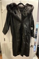 leather ranch women's dress coat