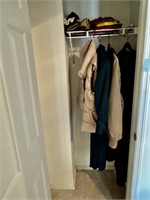 Women's Coats, Scarves & Gloves in Entry Closet
