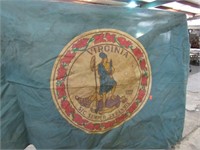 VIRGINIA & U.S. FLAGS -- VA FLAG HAS HOLES