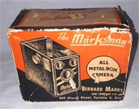 Vintage all metal box camera.