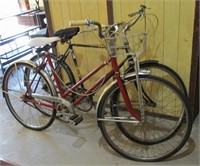 2 Vintage Bicycles, Sears Men's, & Other Ladie's