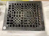 Antique Wall Grate - Painted Black