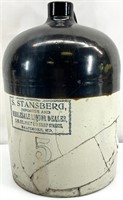 S. Stansberg 5-Gal Stoneware Liquor Jug