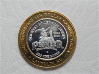 Doc Holliday $10 Token Pioneer Casino .999 Silver