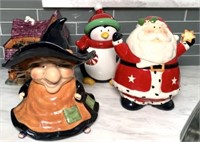 Holiday Theme Cookie Jars
