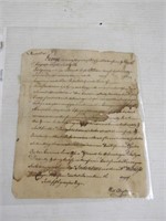 King George III Letter from Will Clayton