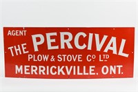 AGENT PERCIVAL PLOW & STOVE CO. SSP SIGN