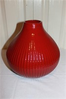 CRATE AND BARREL RED VASE