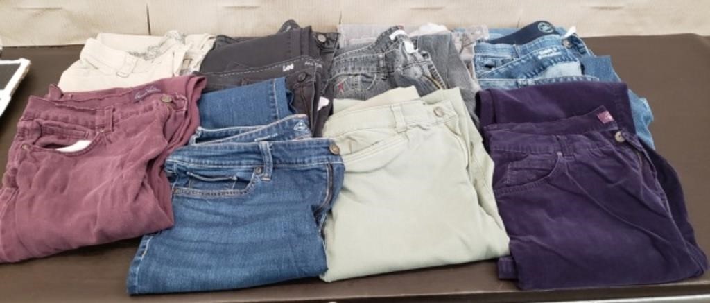 11 Pairs Ladies Jeans & Pants. Sz 14