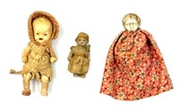 (3) Assorted Antique Bisqueware Dolls