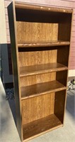 BE) Wood Finish Book Shelf. 29 1/2”W x 12”Deep x