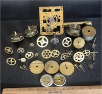 VINTAGE CLOCK PARTS-ASSORTED