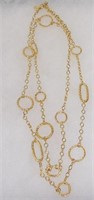 Joan Rivers Gold-Tone Textured Loop 44" Necklace
