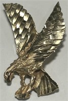 14KT YELLOW GOLD EAGLE PENDANT 1.80 GRS