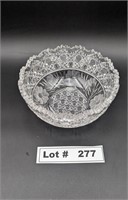 VINTAGE CRYSTAL SERVING BOWL