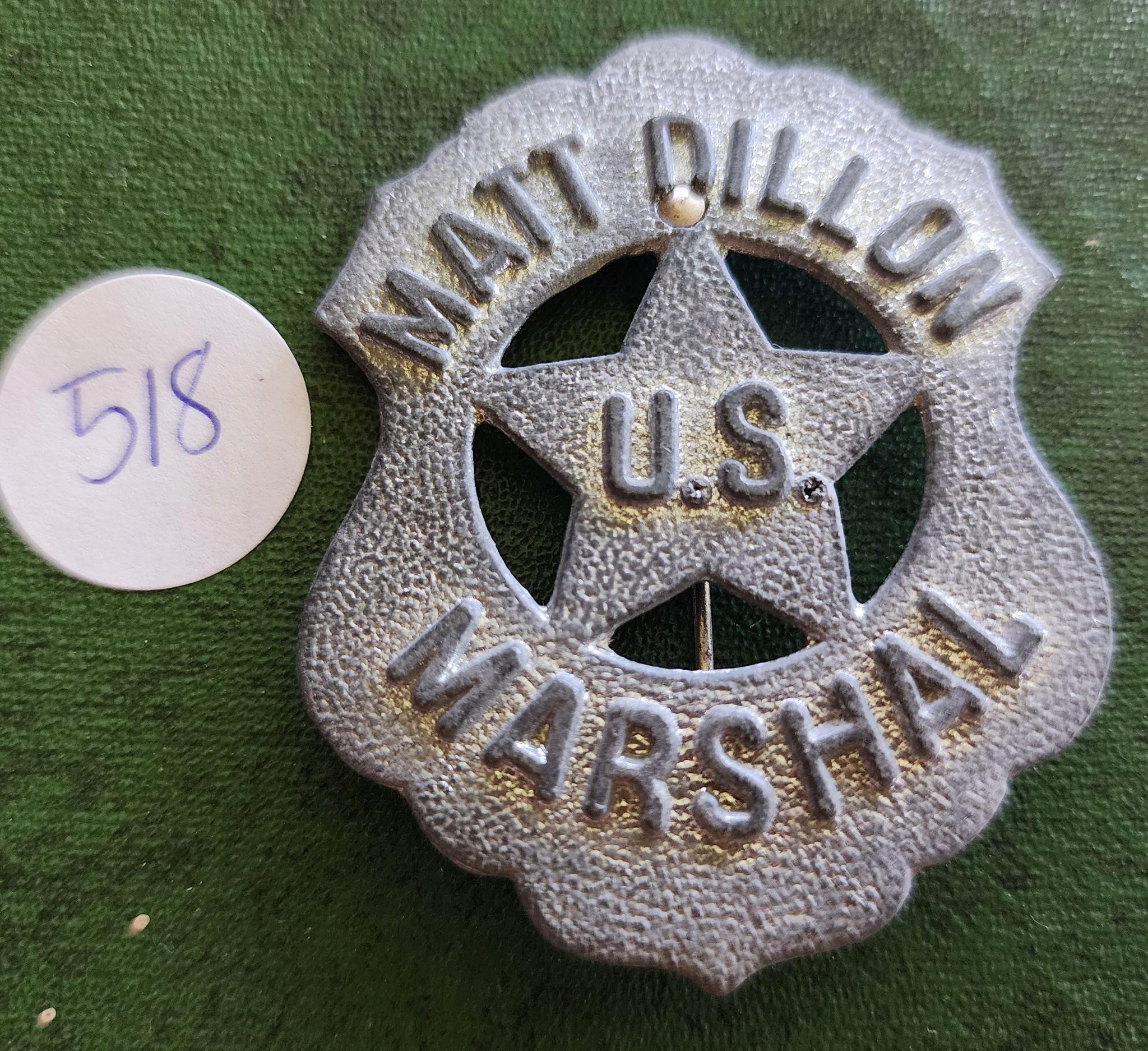Matt Dillon US Marshall Badge