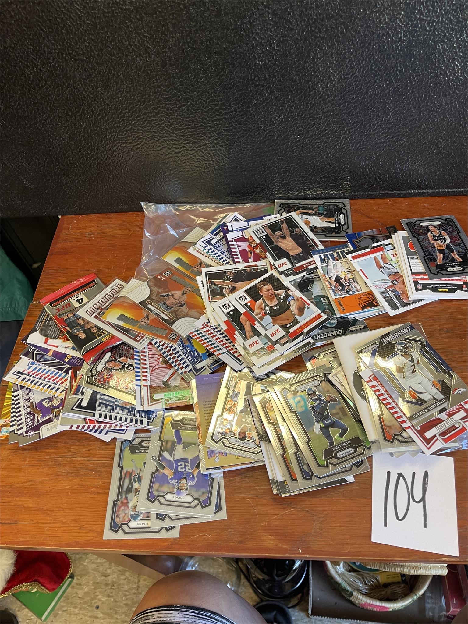 Football Basketball UFC trading cards lot