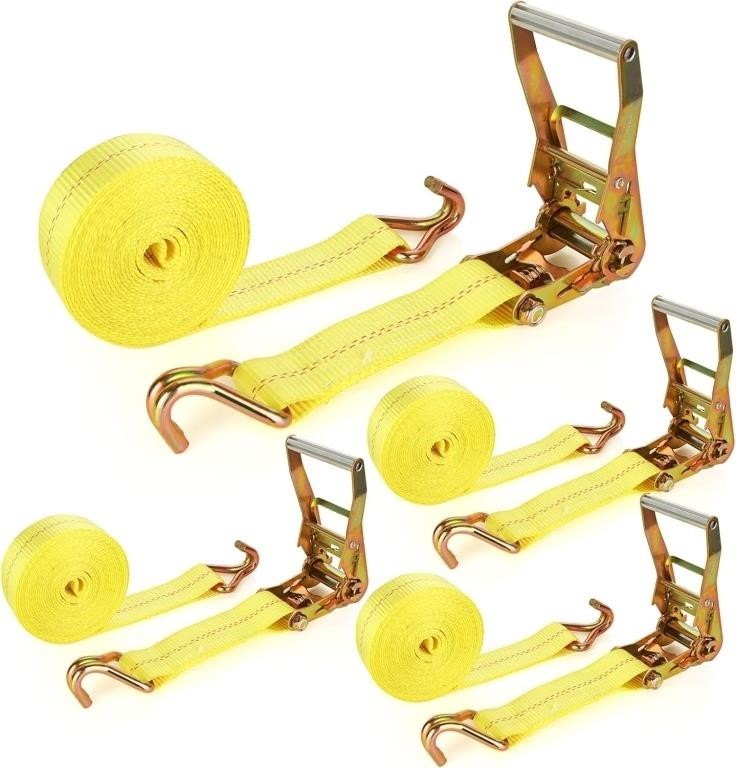 1 Pack 2 Inch Ratchet Straps Heavy Duty 20ft