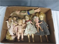 Lot of 9 Vintage Dolls Mego, Nancy Ann,
