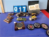 model cars coasters car stamps lot