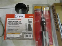 Seal driver kit, cylinder hone and piston tool