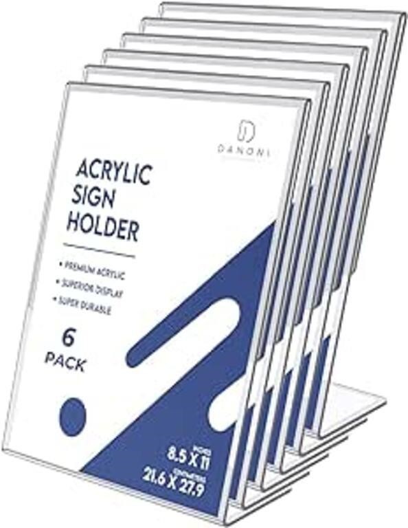 SEALED-danoni Extra Durable Clear Acrylic Sign Hol